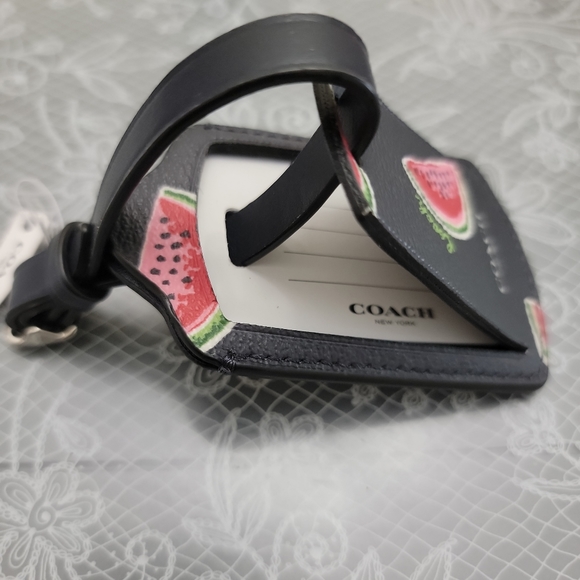 Coach Luggage Tag With Watermelon Print New - Picture 4 of 7